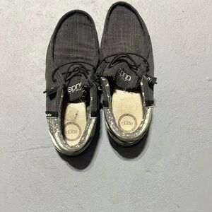 Hey Dude Men's Black Loafers